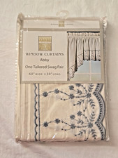 Tailored swag pair window - 1-tailored,
