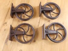 4 Rustic Cast Iron Pulley Wall