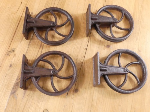 Rustic cast iron pulley - rustic,