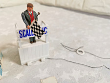 Vintage Triang Scalextric F303 Starter on Rostrum Figure  With Flag + Box