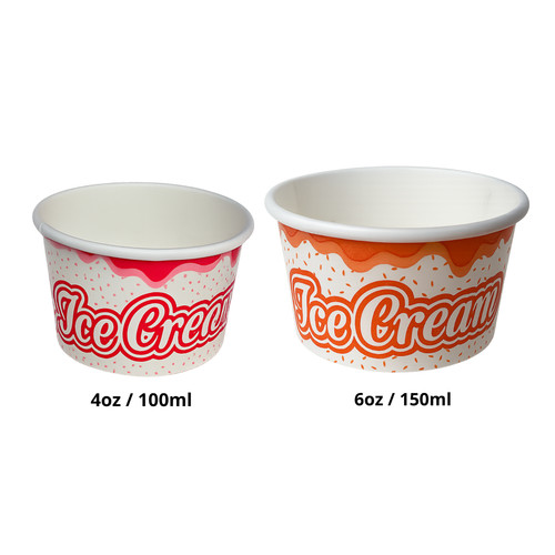 Ice cream paper tubs cups - ice,
