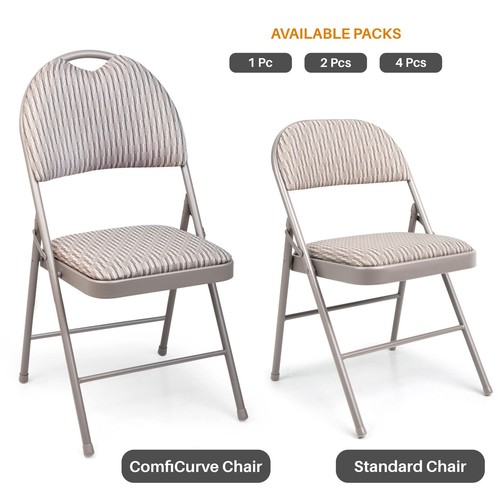 Metal folding chair high back - metal,