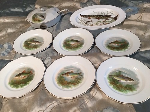 Empire ware fish plates and - fish,