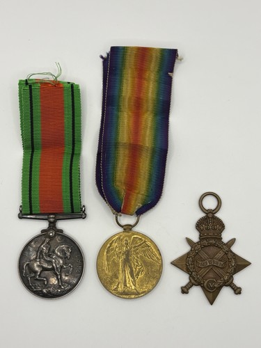 Trio ww1 medals 1914 star - trio,