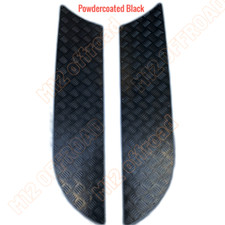 Land Rover Discovery 3 & 4 Powdercoated Black 2mm Chequer Plate Bonnet Sides 