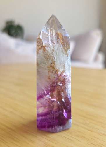 Purple fluorite polished - purple,