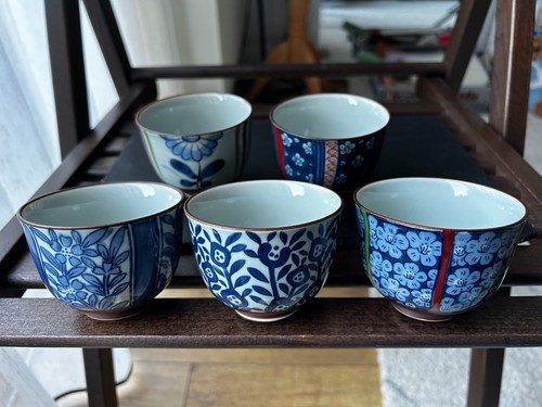 Hand painted japanese tea - painted,