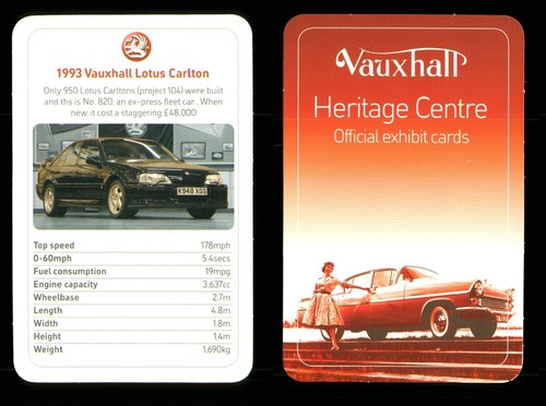 Info card car vauxhall - info,