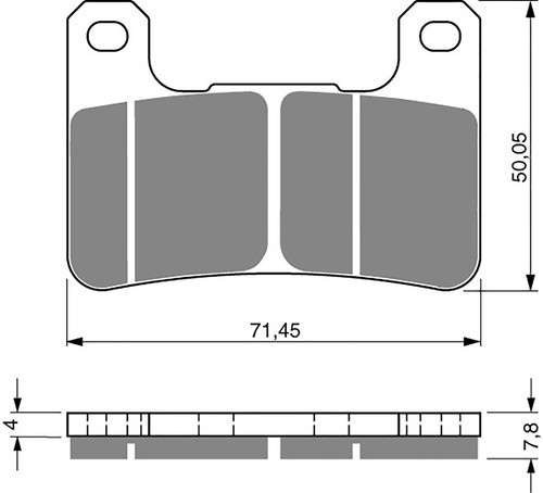 Brake disc pads front h - disc,