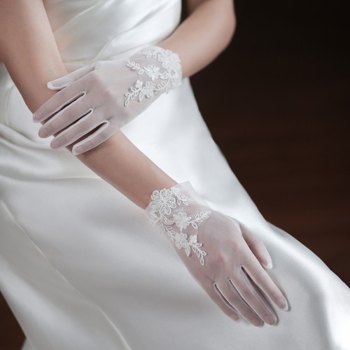 Bridal gloves elegant - bridal,