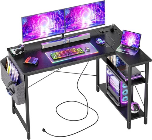 Bexevuee small shaped desk - small,