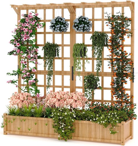 Wooden raised garden - 63'',