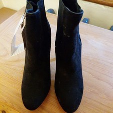 Mango MNG Black Suede Ankle