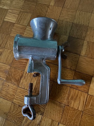 Old meat grinder aluminium