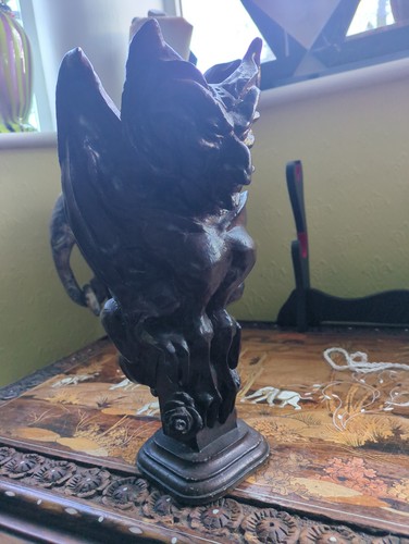 Ceramic gargoyle devil figure - ceramic,