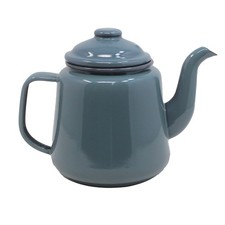 Enamel teapot tin falcon grey - enamel,