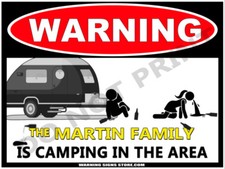 Personalized Camping Sign -