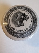 Titanic Artifact Collection Authentic Replica Cherry  Toothpaste Stoneware Jar