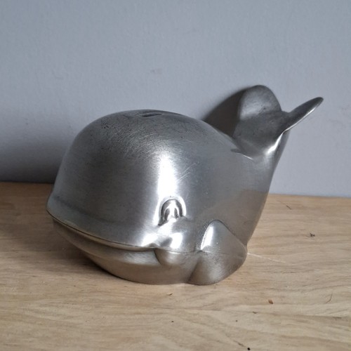 Vintage laughing whale pewter - vintage,