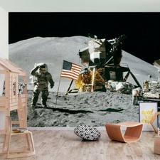 Moon Landing Cosmo Stars Sky Space light Wallpaper Mural Photo Bedroom Deco