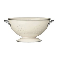 Cream Colander Enamel Finish