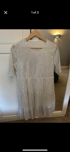 Stunning white sequin baby - white,