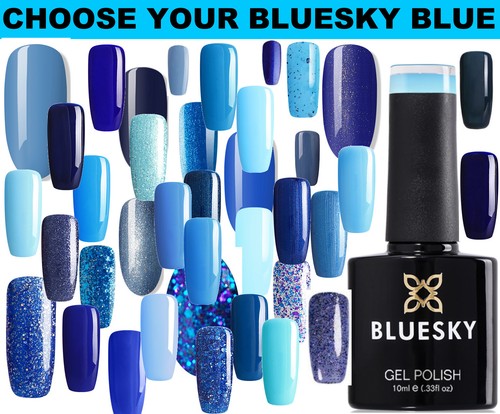 Bluesky gel nail polish blue - gel,