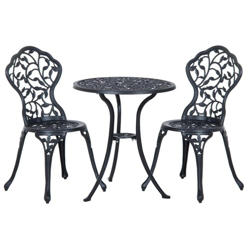Aluminium bistro set garden - aluminium,
