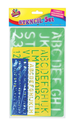 Stencil set assorted - pc,