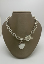 Tiffany & Co. Sterling Silver Heart Tag Toggle Necklace