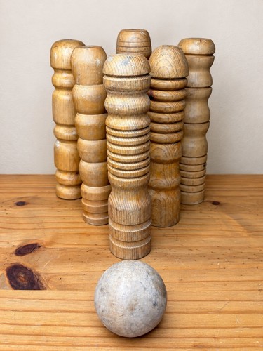 Vintage french wooden quilles - vintage,