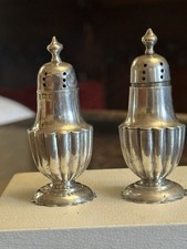 A Pair of Sterling Silver Salt