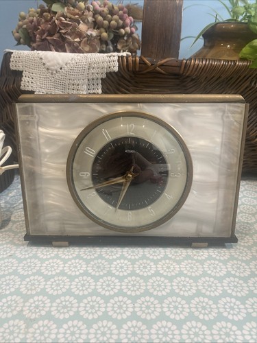 Vintage metamec mantle clock - mantle,