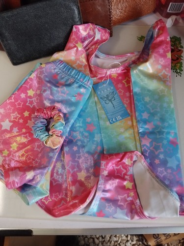 Girls gymnastics leotard multi - girls,