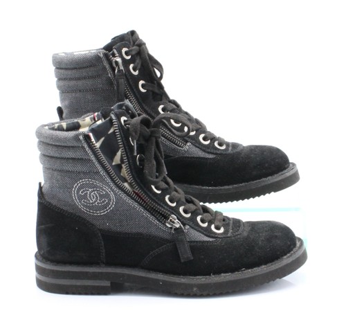 Chanel womens flat combat - womens,