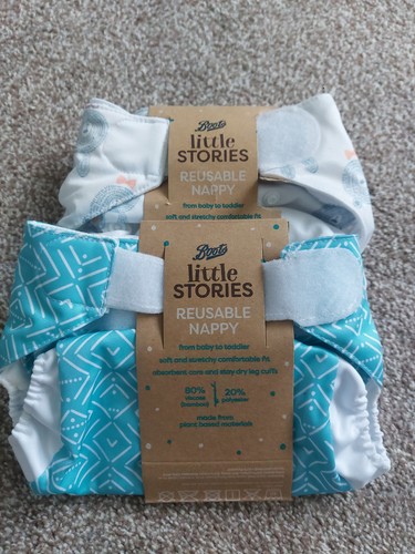 Reusable nappies - 2x,