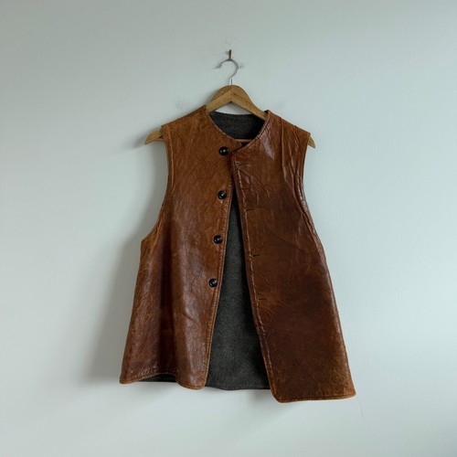 Vintage 1910s jerkin leather - vintage,