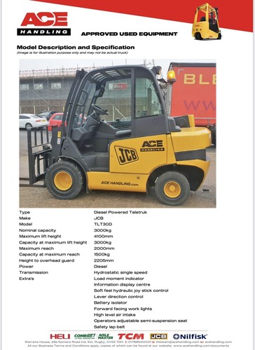Jcb tlt30d 3000kg - 3000kg, diesel