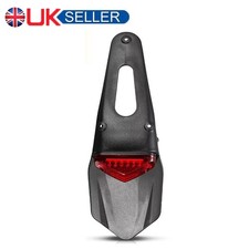 Universal Mx Enduro Motorbike Number Plate Holder Bracket Tail Tidy Brake Light=