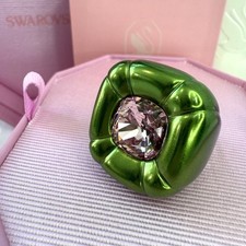 Swarovski Dulcis Green Cocktail Ring 5601542 Size 55 for Special Occasions