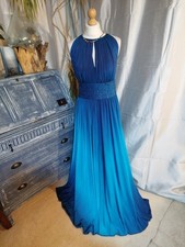 JS Boutique flowing blue Ballgown / Dress Ombre UK16 – Party / Evening / Formal