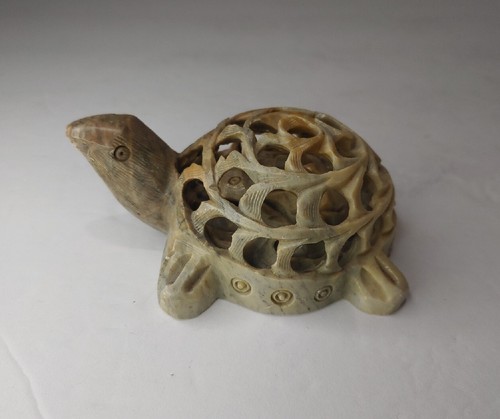 Soapstone mother turtle - soapstone,