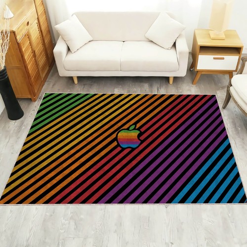 Colorful apple rug - colorful, rug,