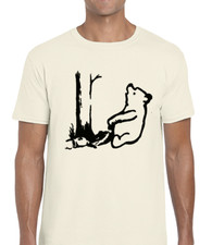 BEAR TRAP BANKSY MENS T SHIRT
