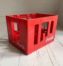 Vintage Coca Cola / Coke Red Stacking Bottle Crate. Dated 1994