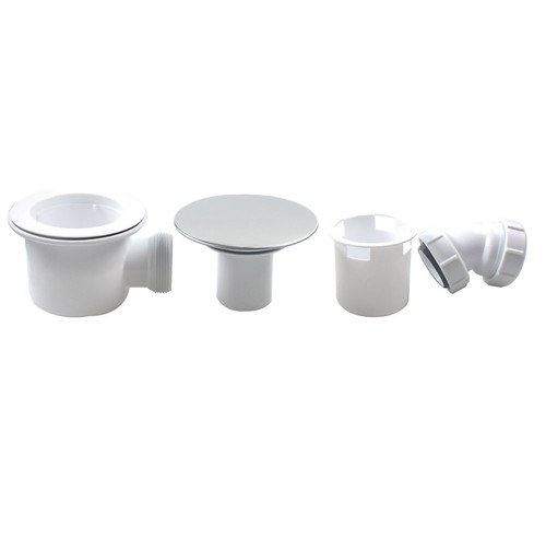 Dome shower waste trap - trap, white