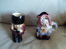 2 TOBY JUGS SHORTER & SON GENUINE STAFFORDSHIRE GUARDSMAN & SAIREYGAMP