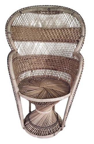 Vintage peacock wicker - peacock, chair