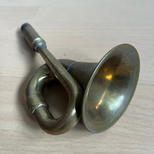 Vintage brass squeeze bulb car - squeeze,