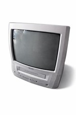 Vintage bush gaming CRT VHS TV